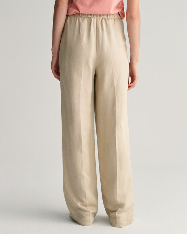 Relaxed Fit Leinenmix Pull-On Hose
