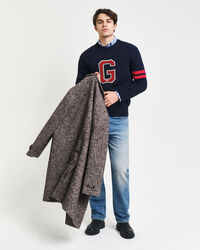 Rundhalspullover mit saisonaler Grafik