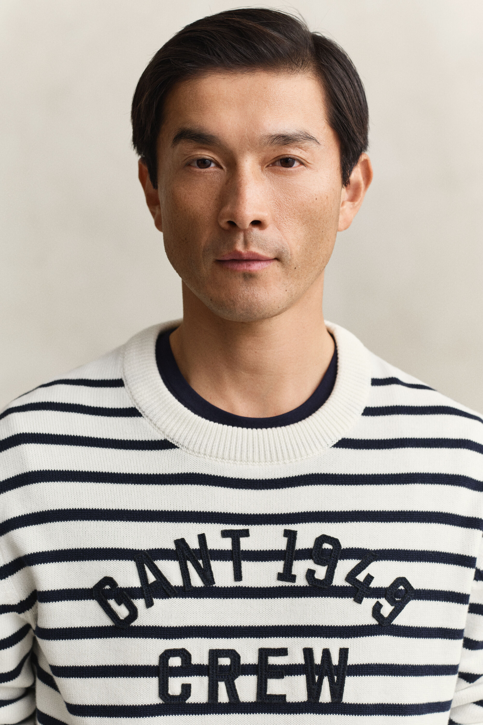 Breton Striped Pullover mit Grafik