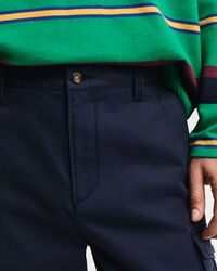 Regular Fit Cargohose aus Baumwolltwill