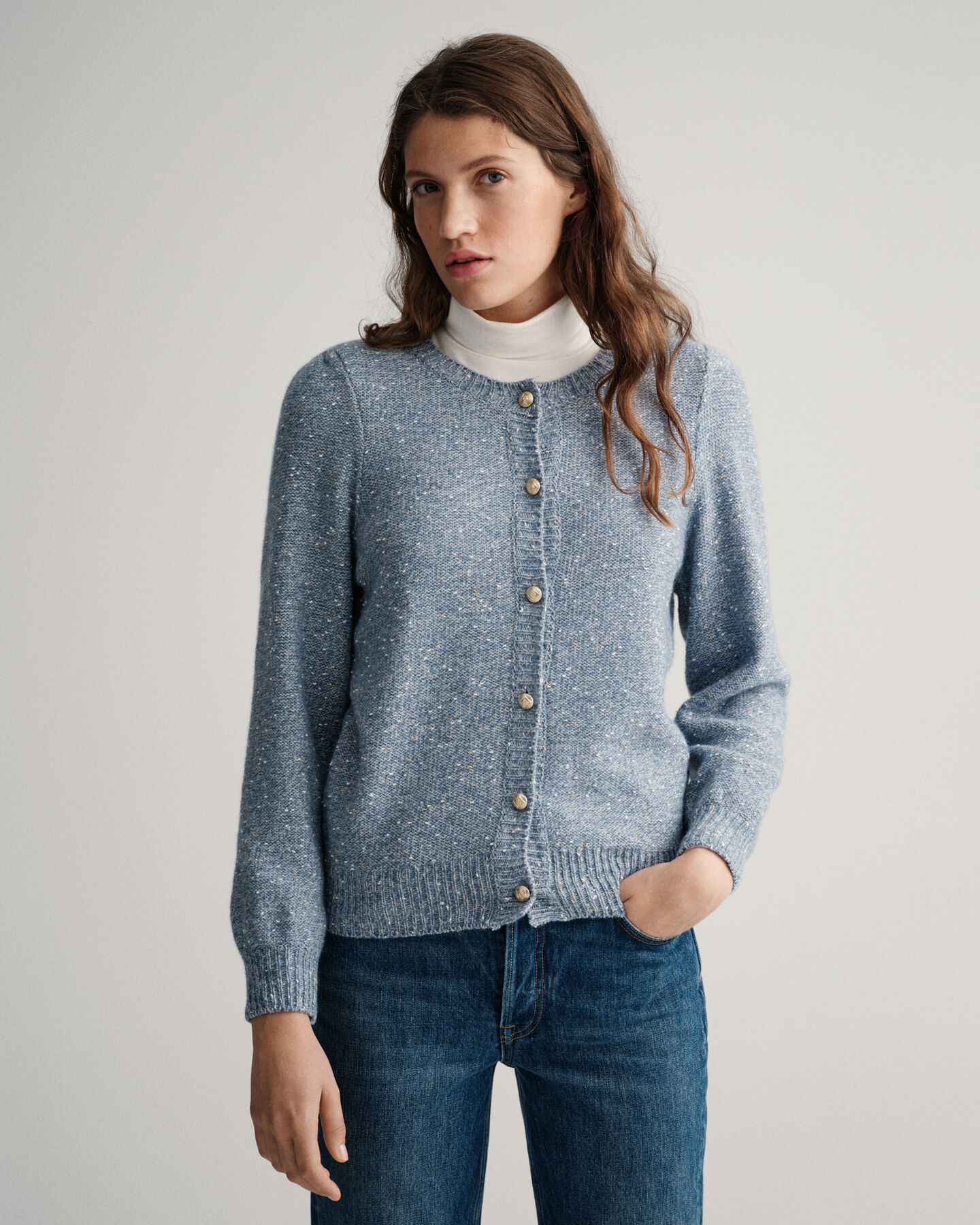 Sparkling Rundhalsstrickjacke