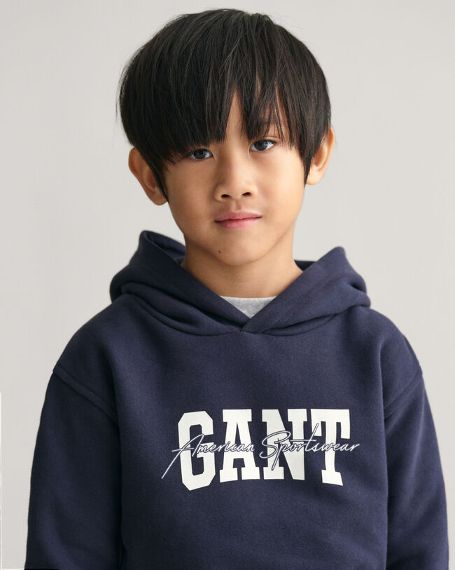 Kids GANT Arch Script Hoodie