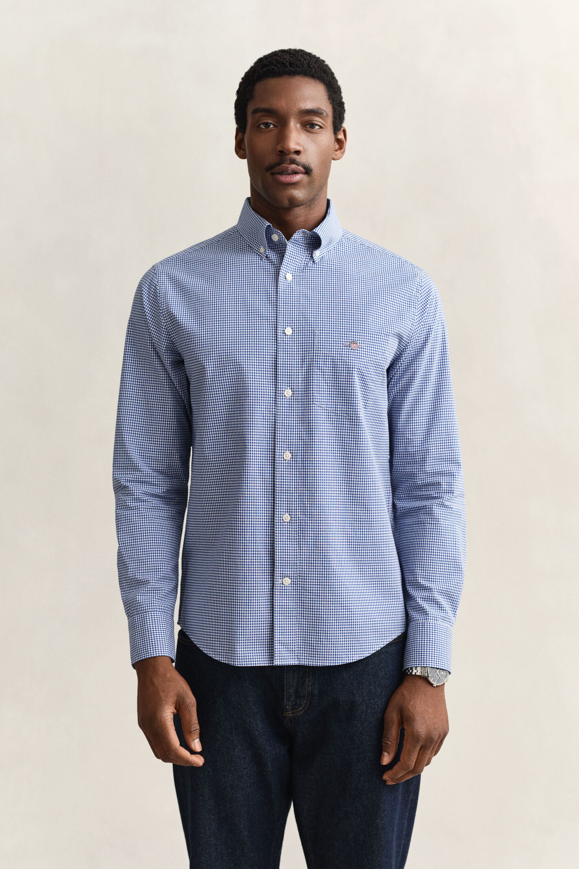 Gingham Classic Popeline Hemd