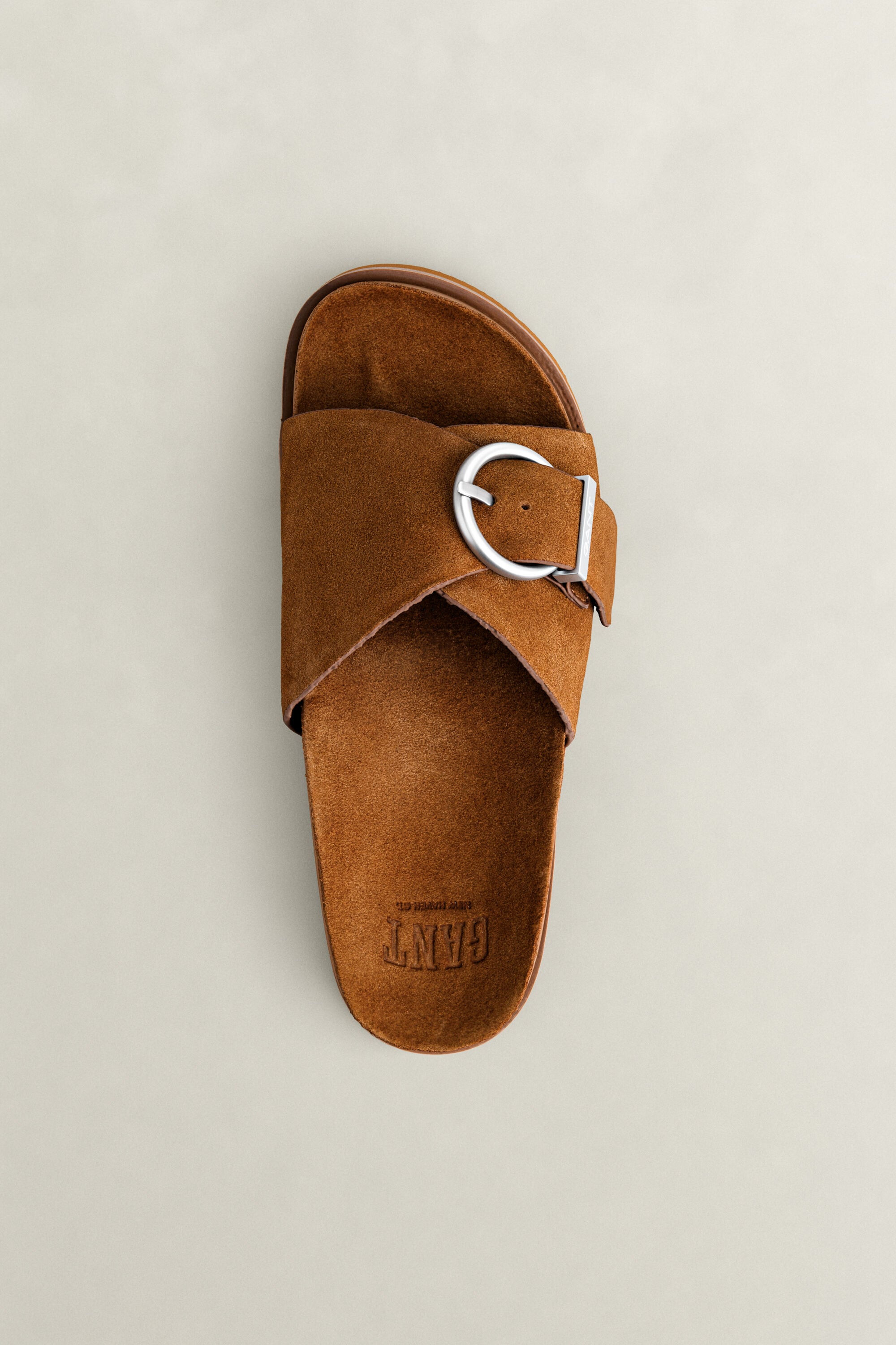 Mardale Veloursleder Sandale — COGNAC BROWN