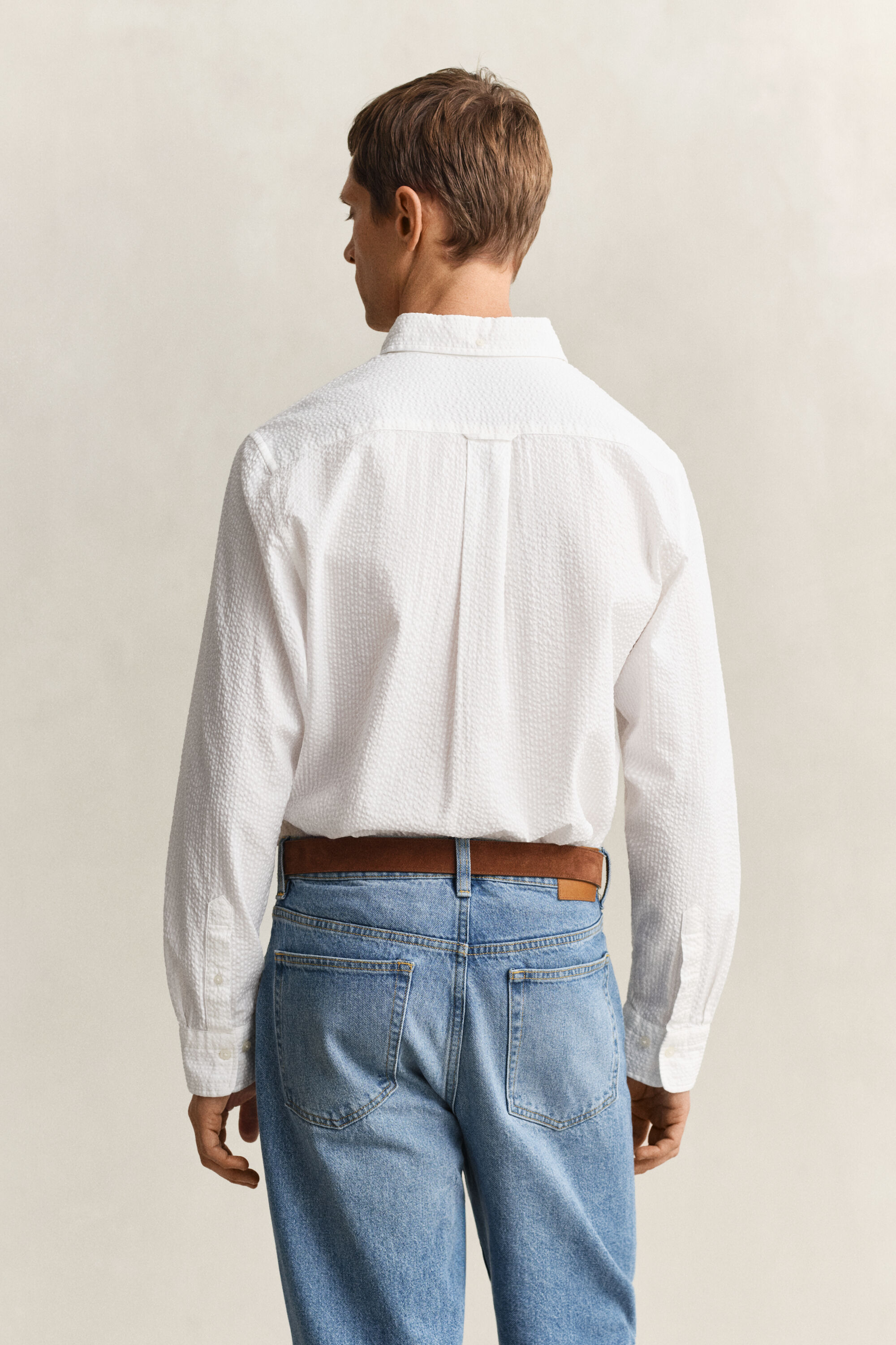 Regular Fit Seersucker Hemd