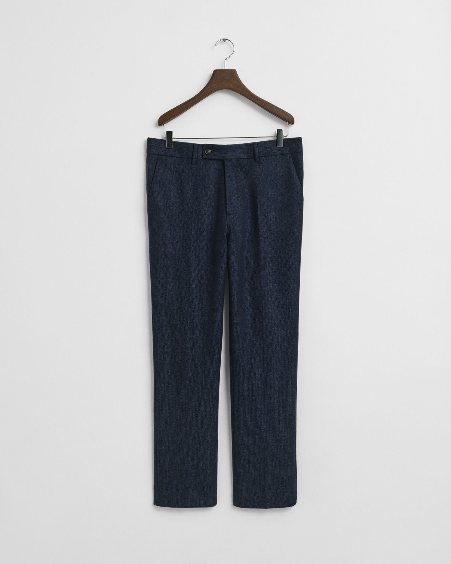 Slim Fit Herringbone Anzughose aus Flanell