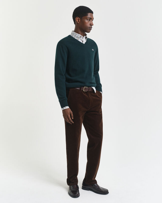Superfine Lambswool V-Neck Pullover