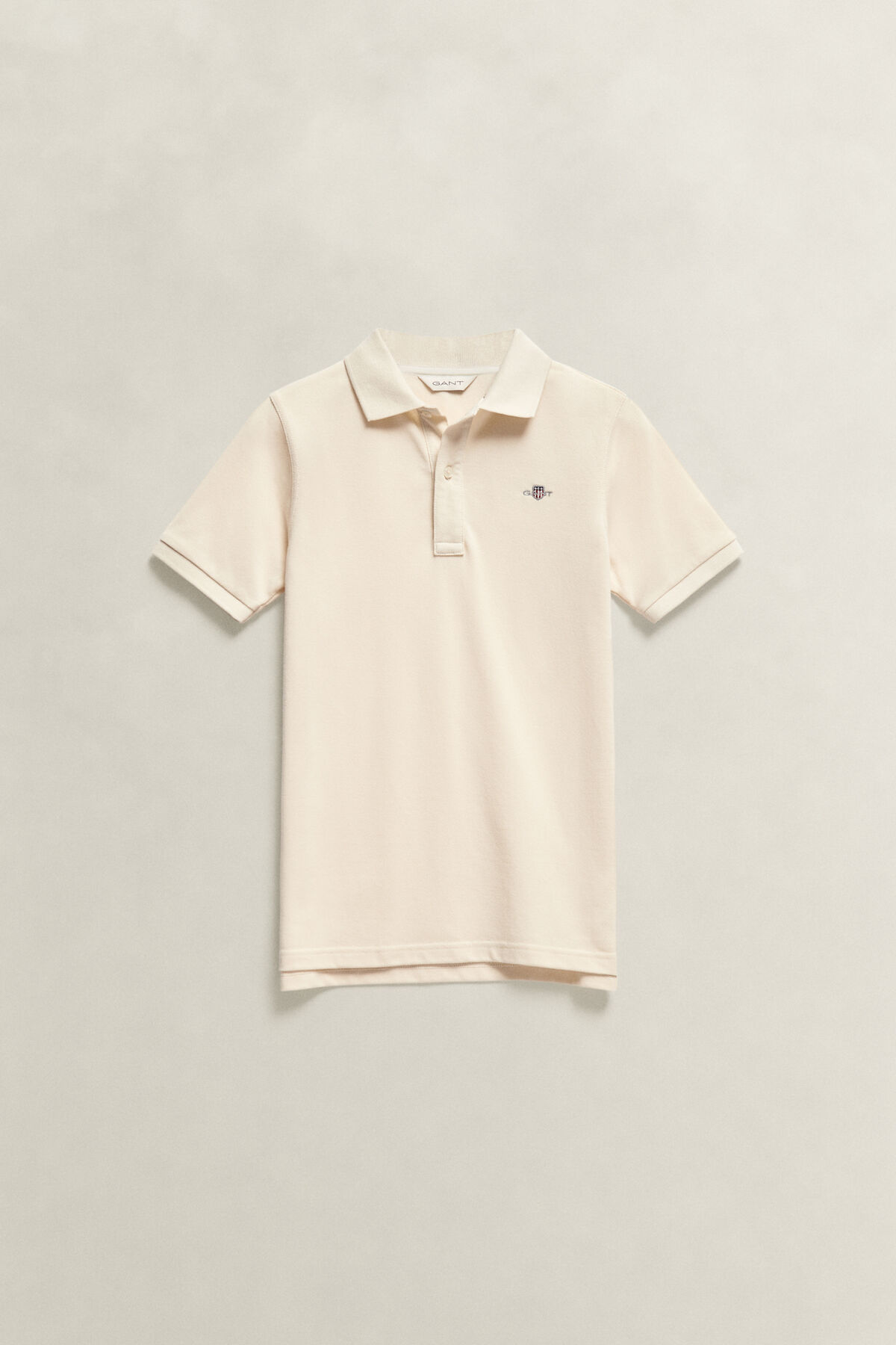 Teens Shield Polo Shirt — CREAMED WHITE