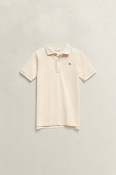 Teens Shield Polo Shirt — CREAMED WHITE 2
