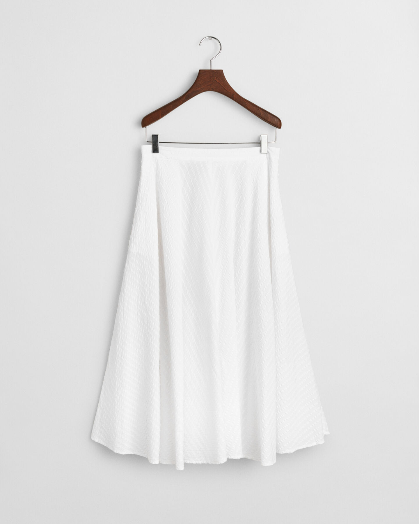 Tonal Seersucker Rock mit Streifen