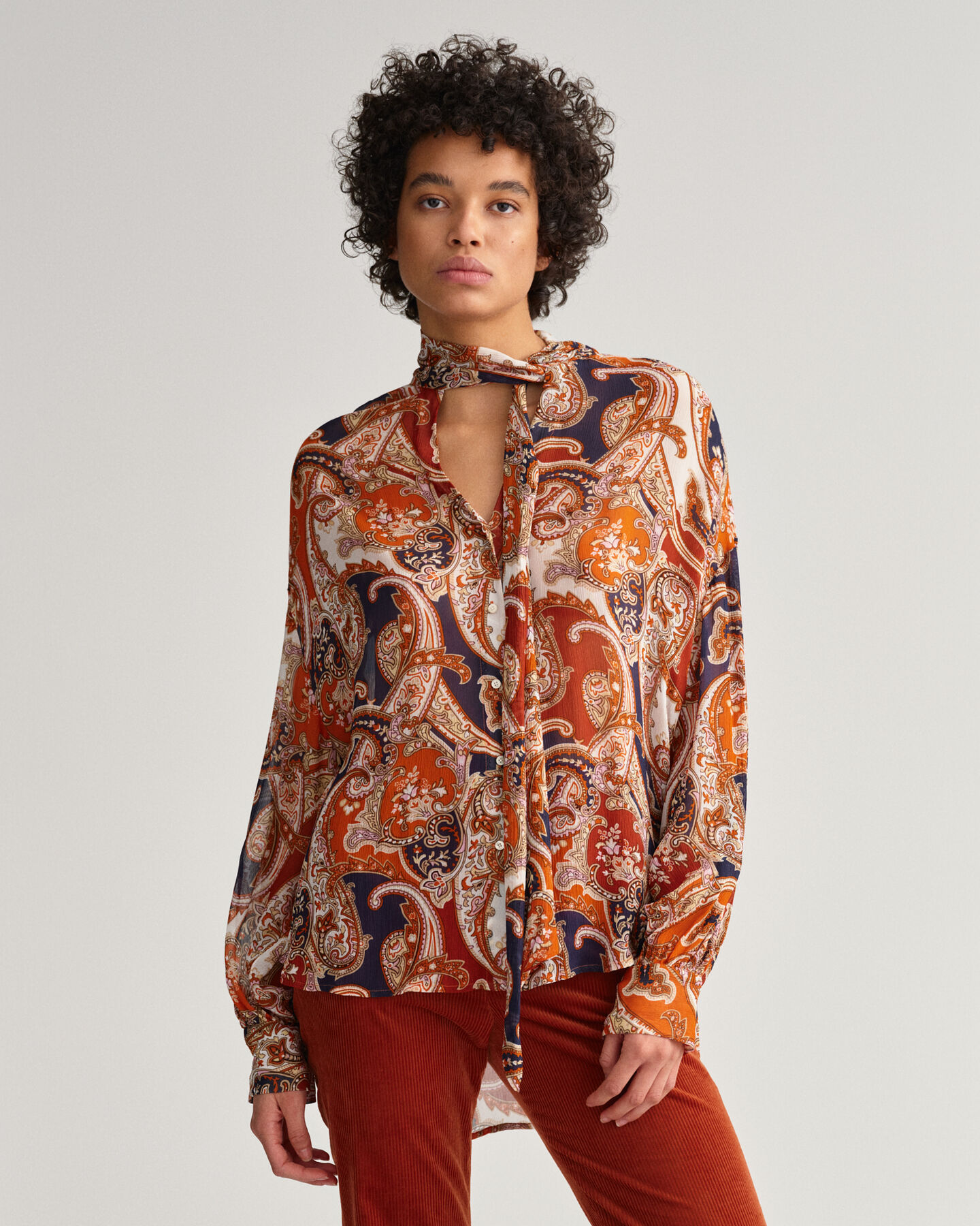 Paisley Schluppenbluse