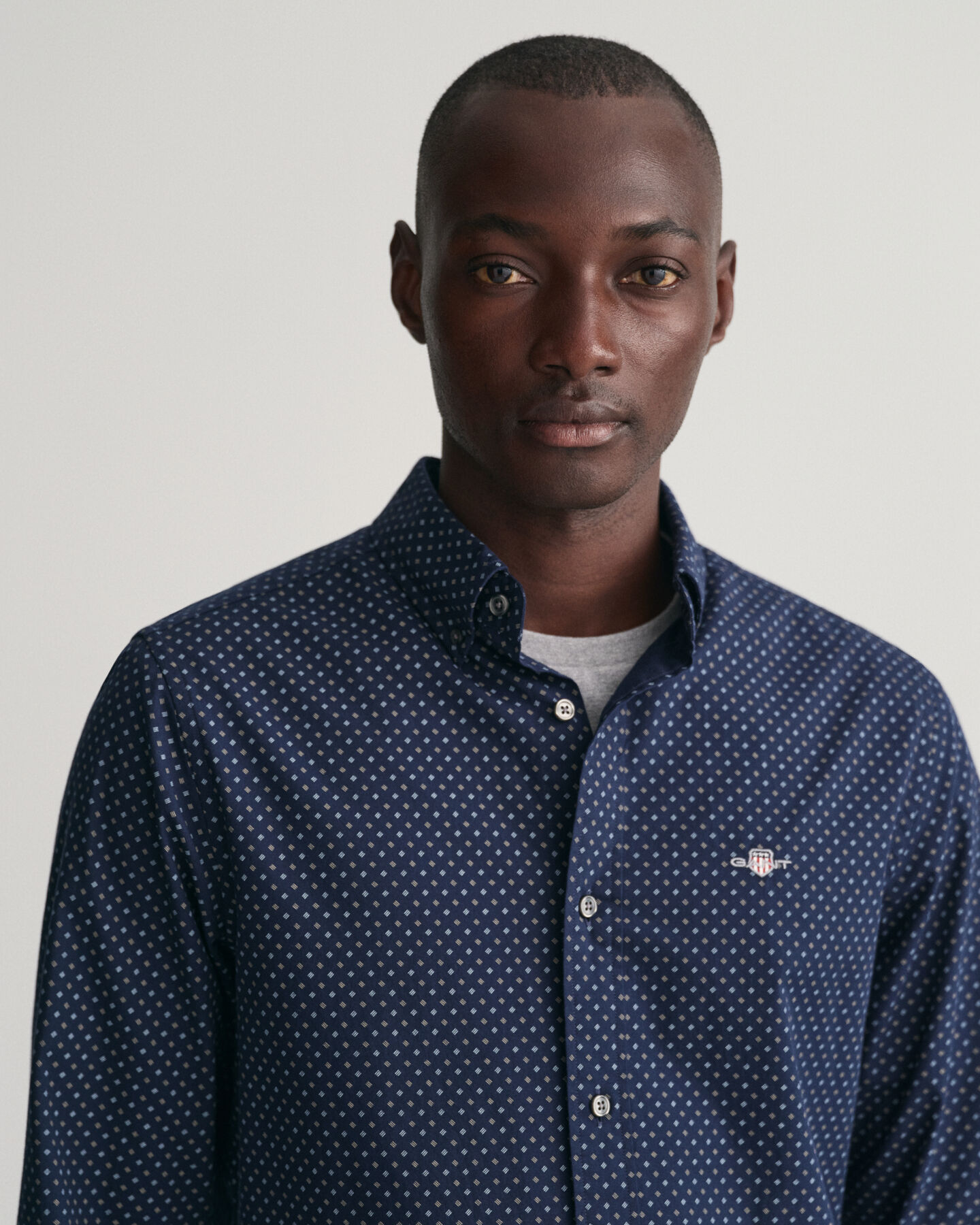 Regular Fit Hemd mit Micro-Print