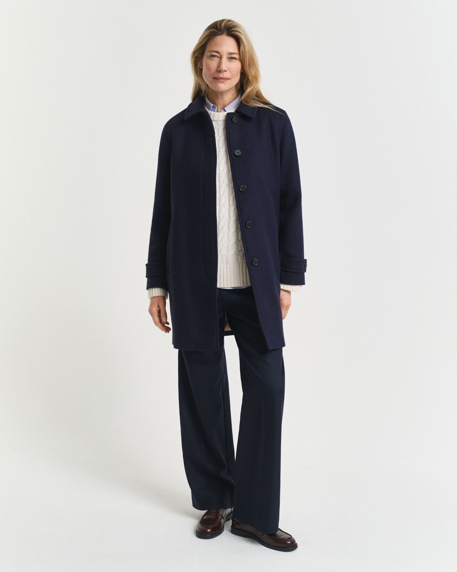 Kurzmantel aus Wollmischung