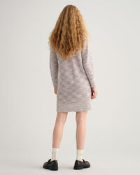 Mehrfarbiges Rollkragenkleid