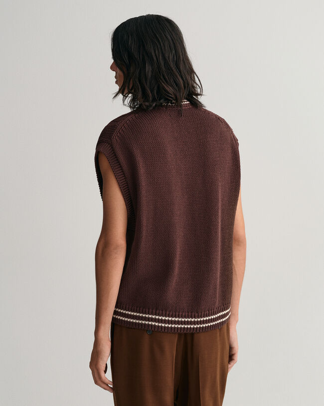 Zopfstrick Pullunder