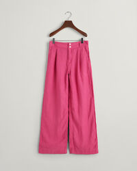 Teen Girls Leinen Bundfaltenhose mit weitem Bein