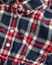 Girls Flanell Hemdblusenkleid mit Karomuster