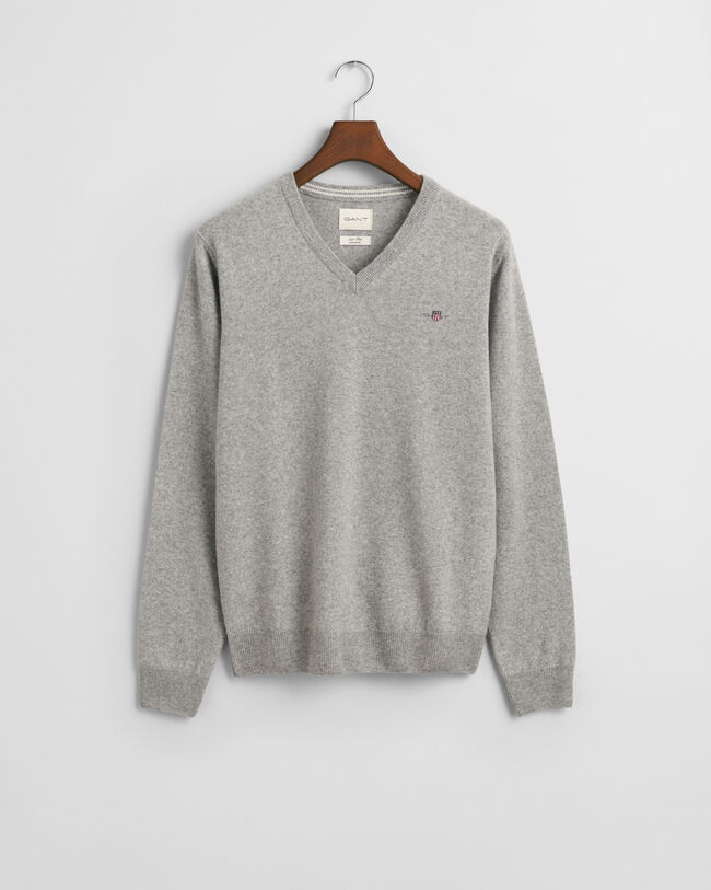 Superfine Lambswool V-Neck Pullover