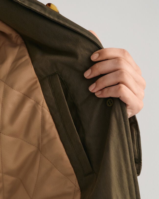 Gewachster Kurzmantel