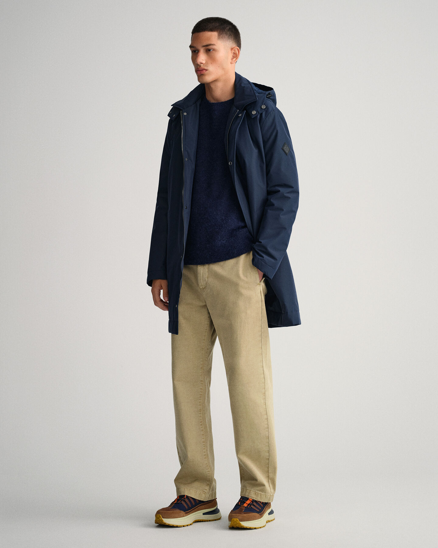 Wattierter Kurzmantel