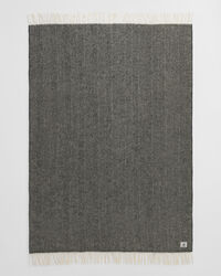 Wolldecke mit Fischgrätmuster