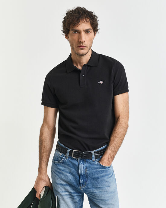 Slim Fit Archive Shield Piqué Poloshirt