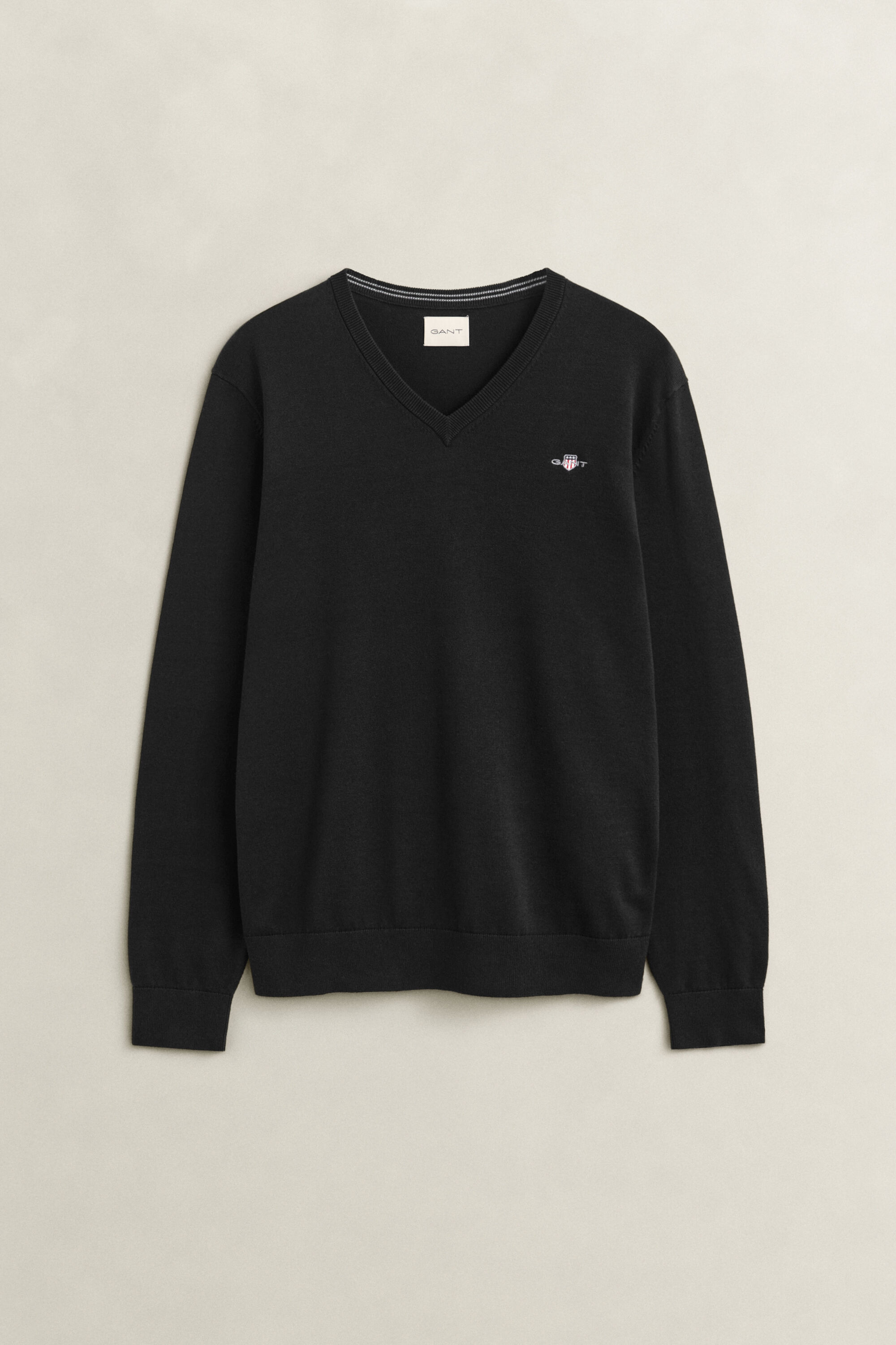 V-Neck Pullover aus Baumwolle