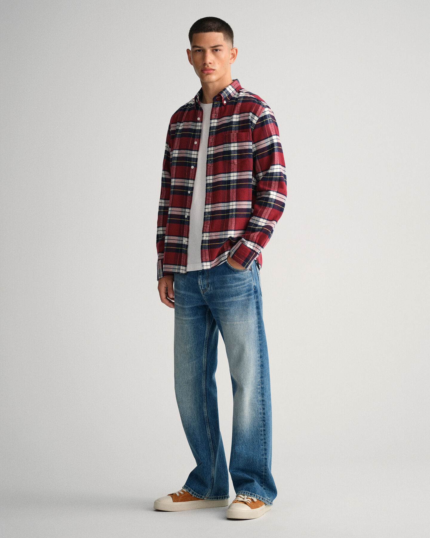 Regular Fit Flanell Karohemd