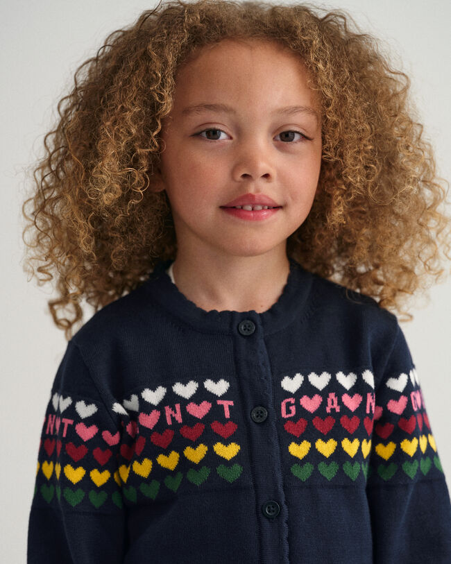 Girls Heart Strickjacke