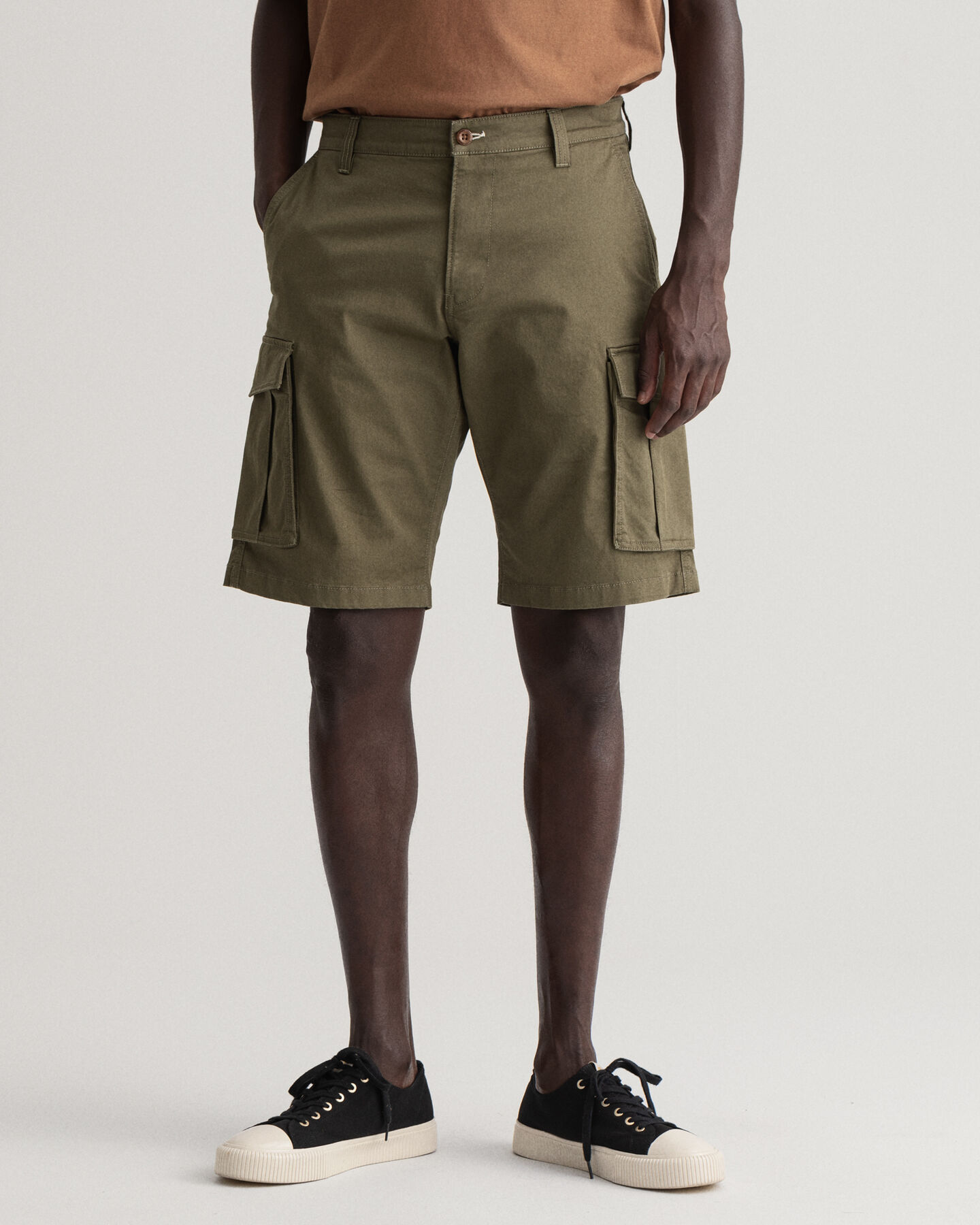 Relaxed Fit Cargoshorts aus Twill