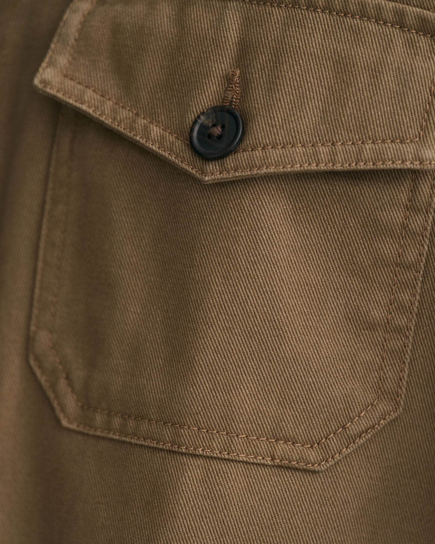 Hemdjacke aus gebürstetem Twill