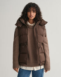 Mittellange Daunenweste