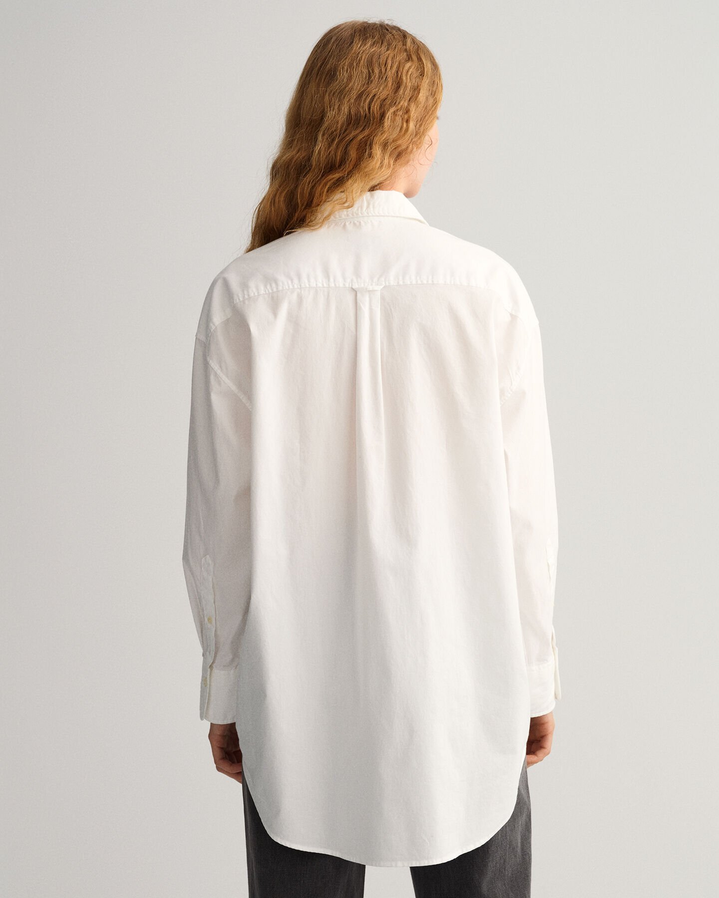 Oversized Oxford-Bluse
