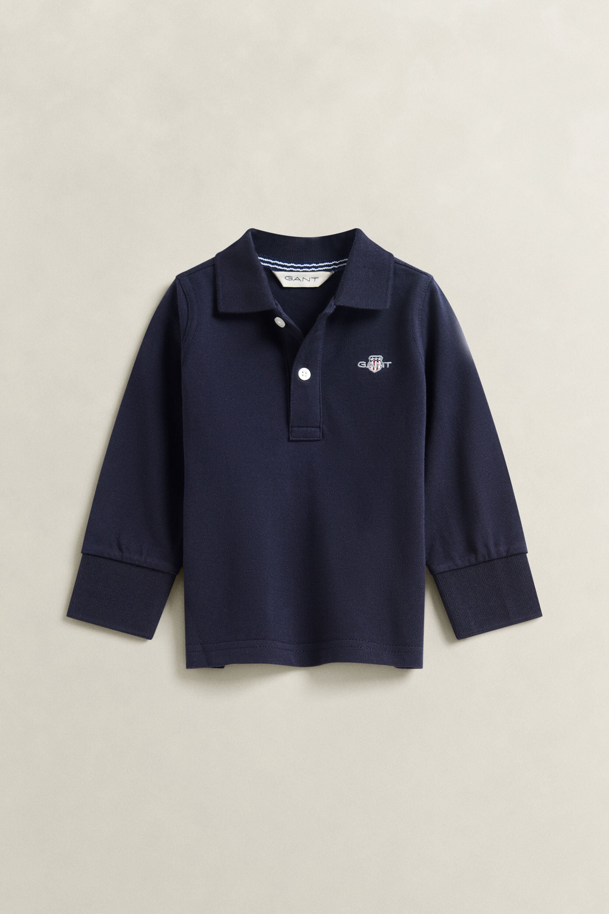 Boys Shield Langarm-Poloshirt