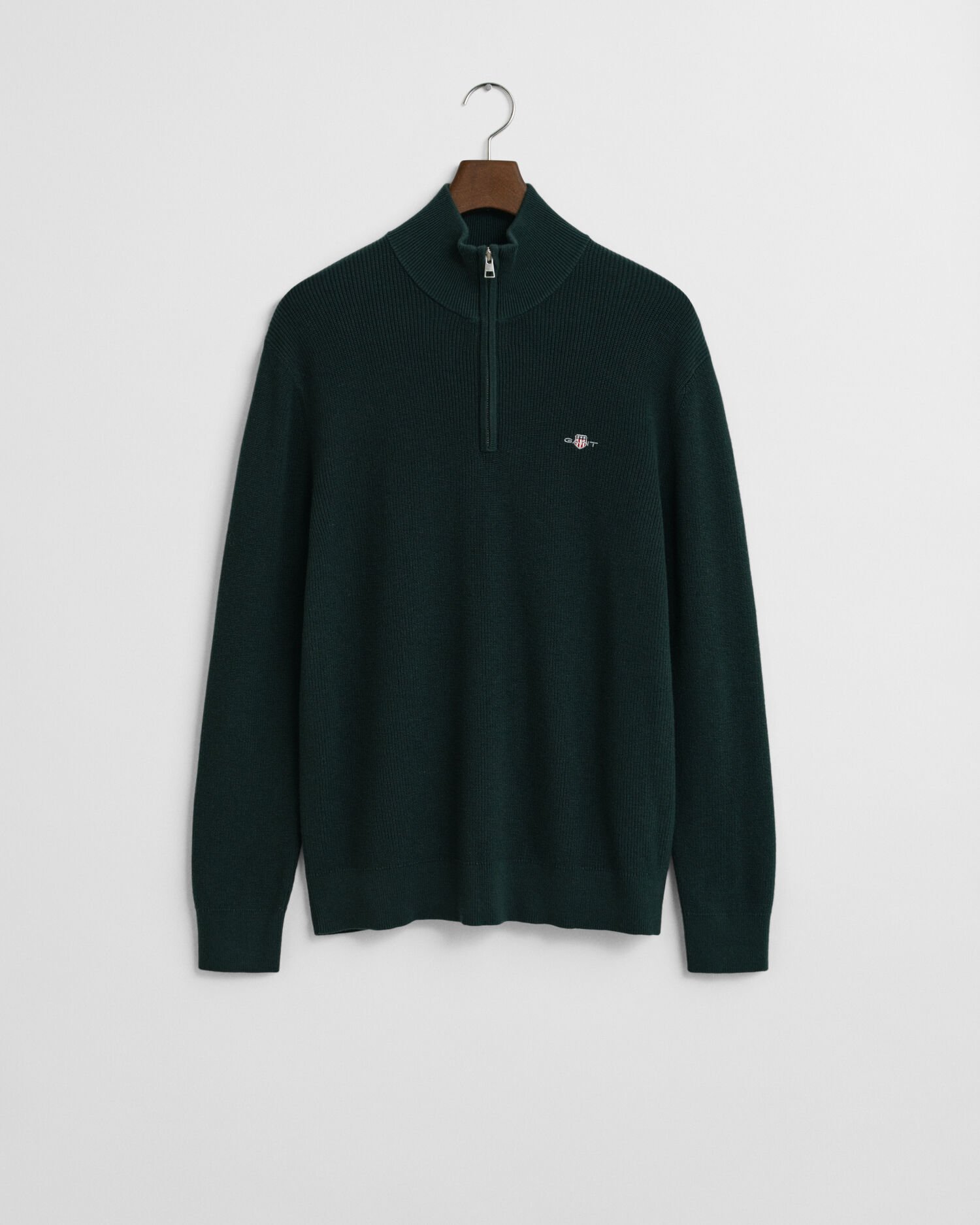 Gerippter Troyer aus Baumwoll-Merinowoll-Gemisch