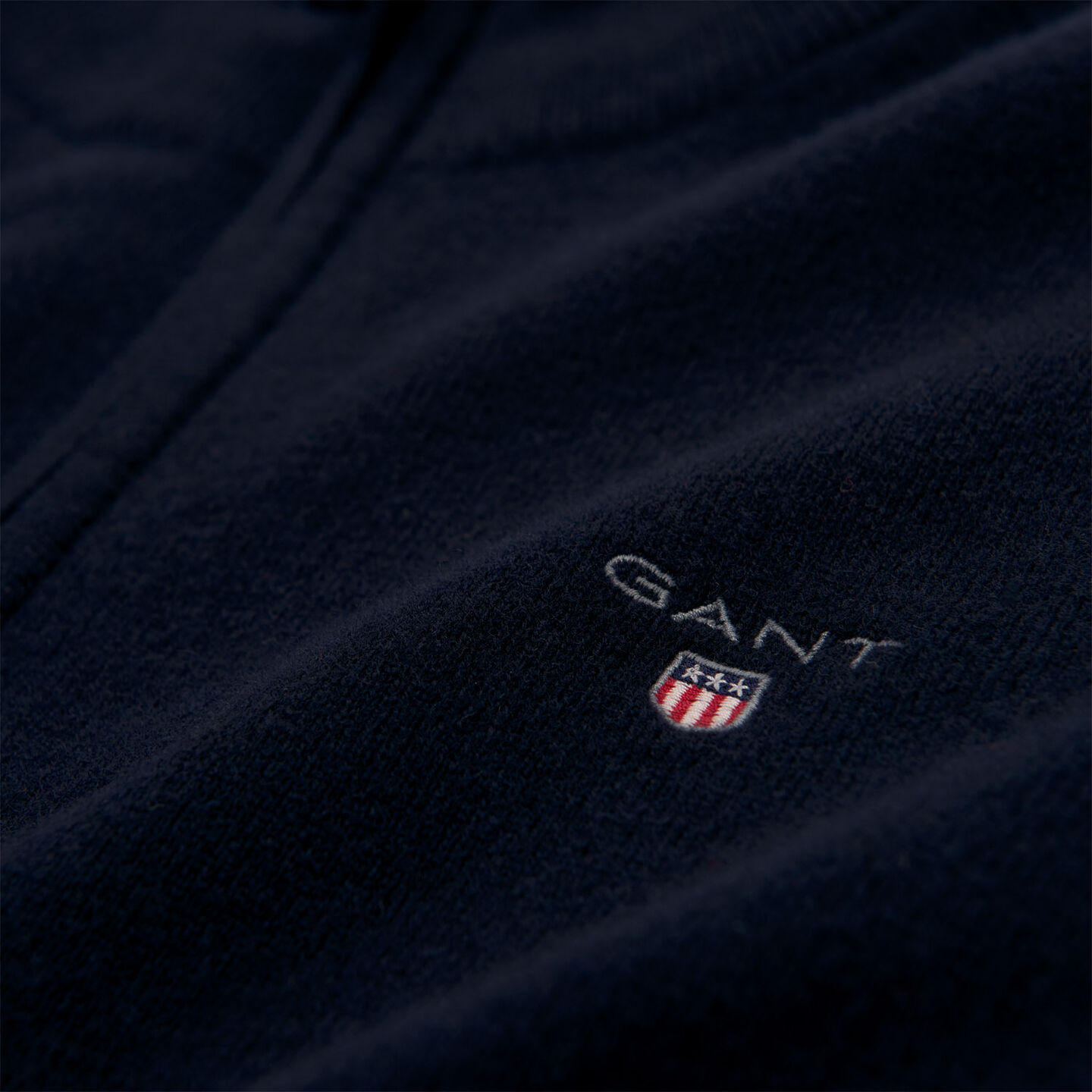 Strickjacke aus Super Fine Lambswool mit Reißverschluss