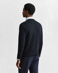 Klassischer Rundhalspullover aus Baumwolle