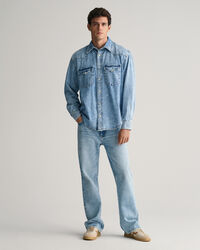 Relaxed Fit Rodeo Jeanshemd