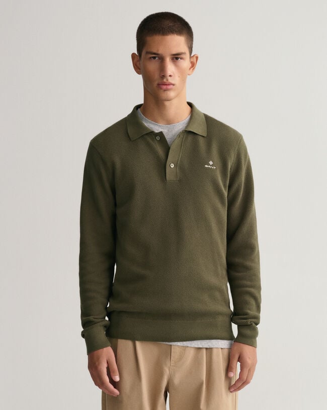 Polopullover aus Baumwoll-Piqu&eacute;