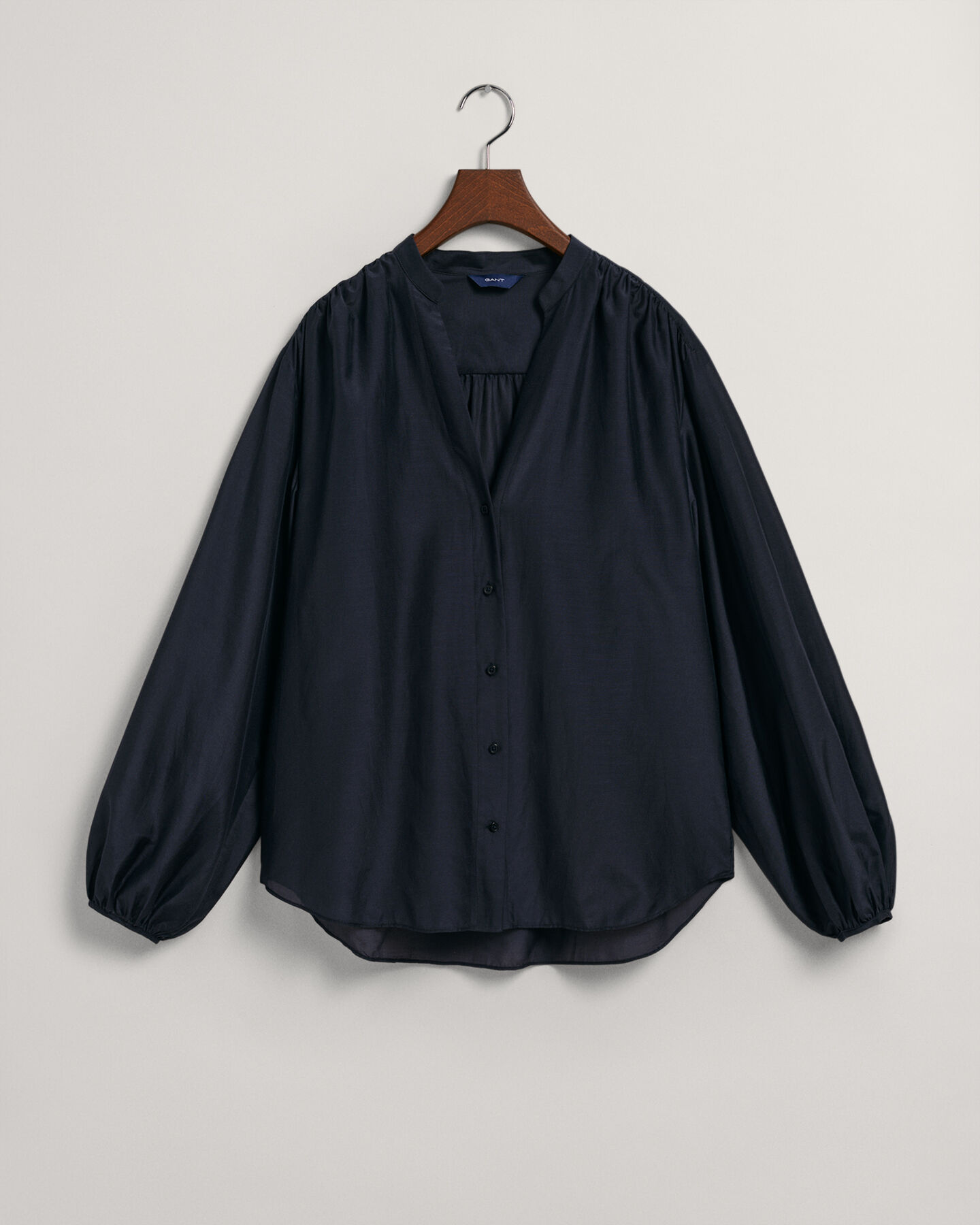 Relaxed Fit Baumwoll Seiden Bluse