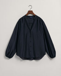 Relaxed Fit Baumwoll Seiden Bluse