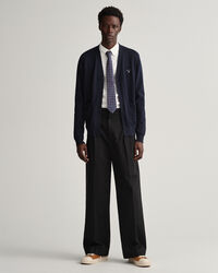 Classic V-Neck Strickjacke aus Baumwolle