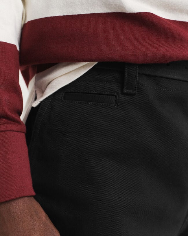 Relaxed Fit Chinohose aus Baumwolltwill