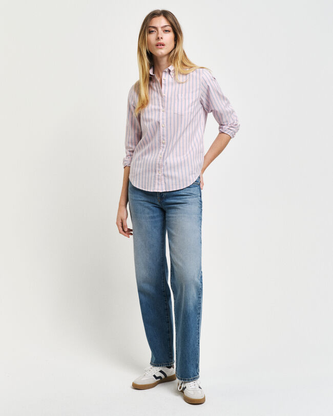 Regular Fit Archive Oxford-Bluse mit Streifen