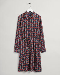 Pure Prep Knot Hemdblusenkleid mit Print