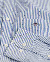 Regular Fit Banker Hemd mit Punktemuster