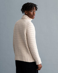 Chunky Texture Rollkragenpullover