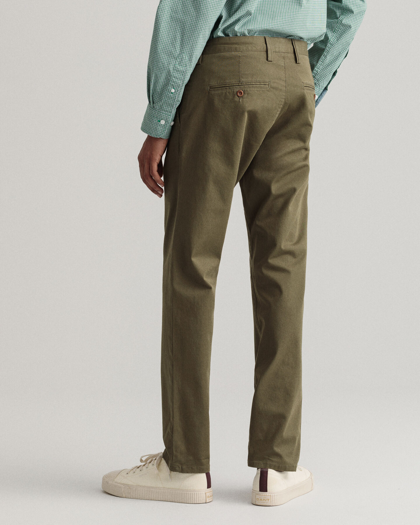 Hallden Slim Fit Twill Chinohose