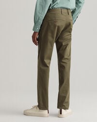 Hallden Slim Fit Twill Chinohose