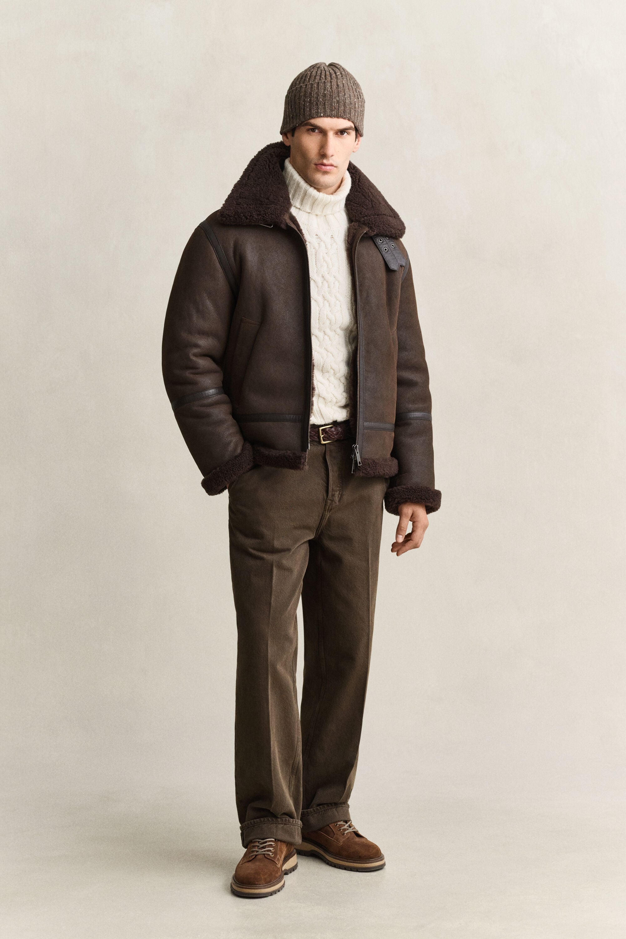 Shearling-Jacke